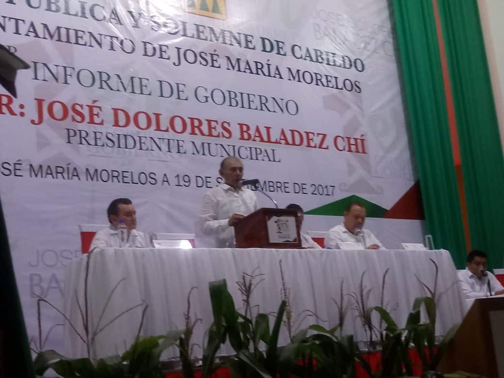 Rinde Jose Baladez su Primer Informe de Gobierno ante los morelenses