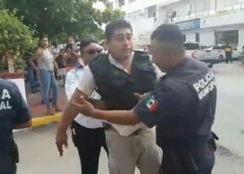 Por prepotente, detienen a escolta del presidente de la CANIRAC