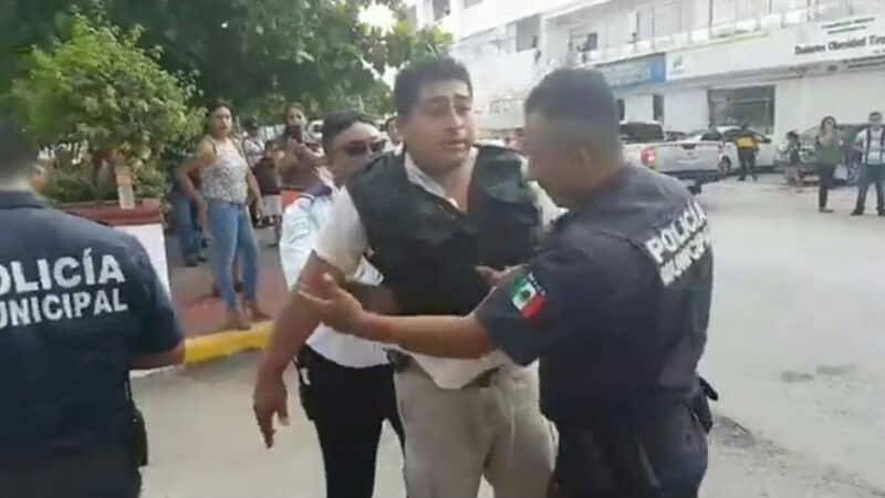 Por prepotente, detienen a escolta del presidente de la CANIRAC