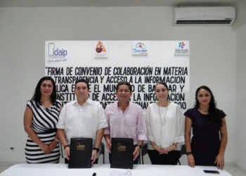 Firma Bacalar convenio con el IDAIPQROO; se suma a la transparencia