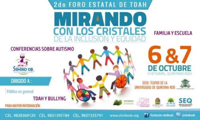 La fundación Siiniko’ob realizará el 6 y 7 de octubre el Segundo Foro Estatal de TDAH