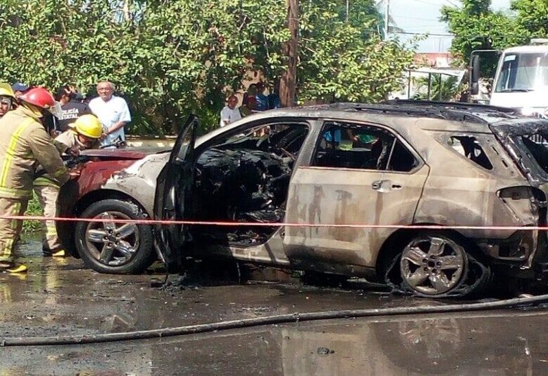 Se Incendió Camioneta