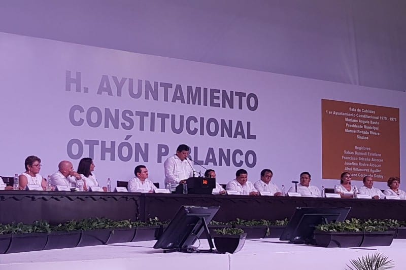 Luis Torres, rinde cuentas a la sociedad othonense en su 1er Informe de Gobierno