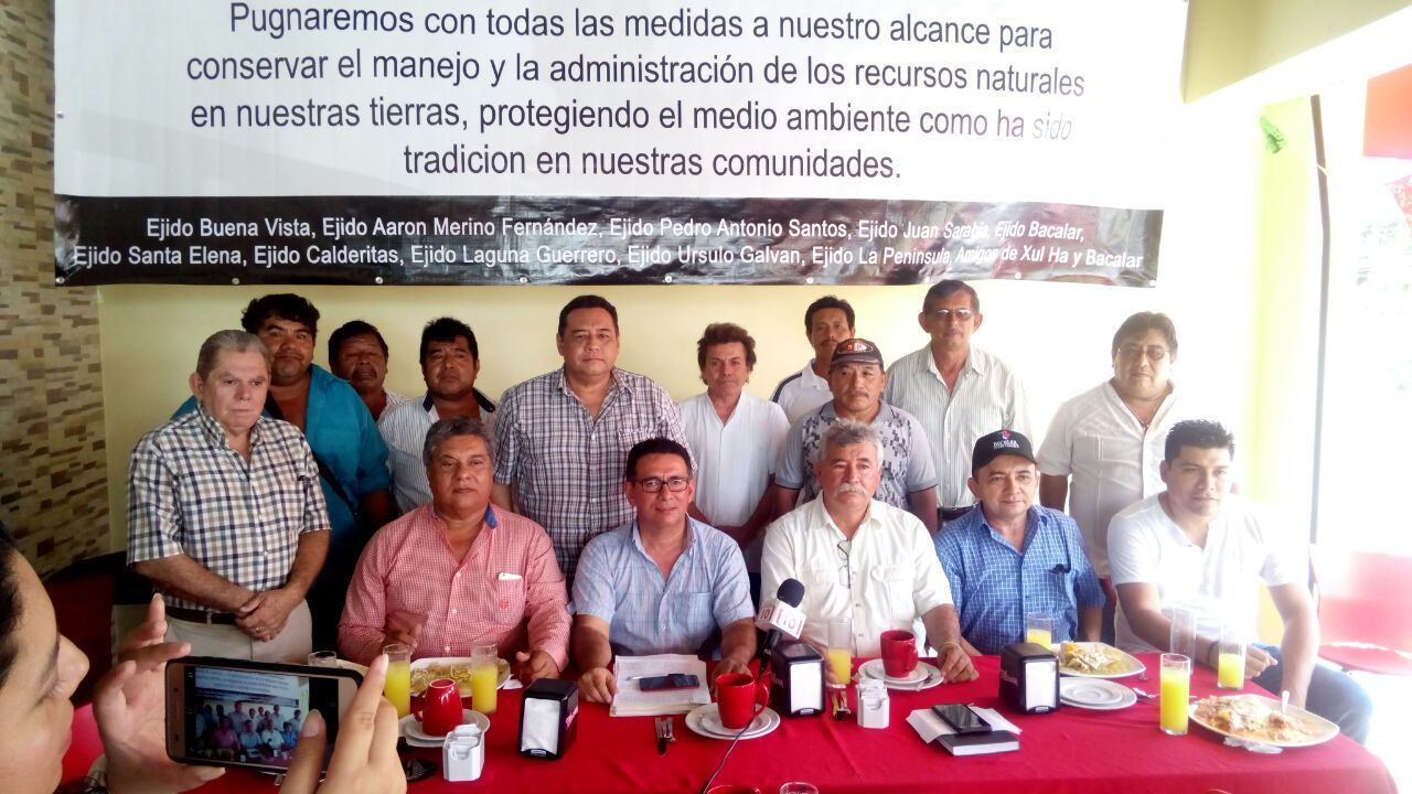 Ejidatarios exigen rotundo no a un área natural protegida en el sur de Q. Roo