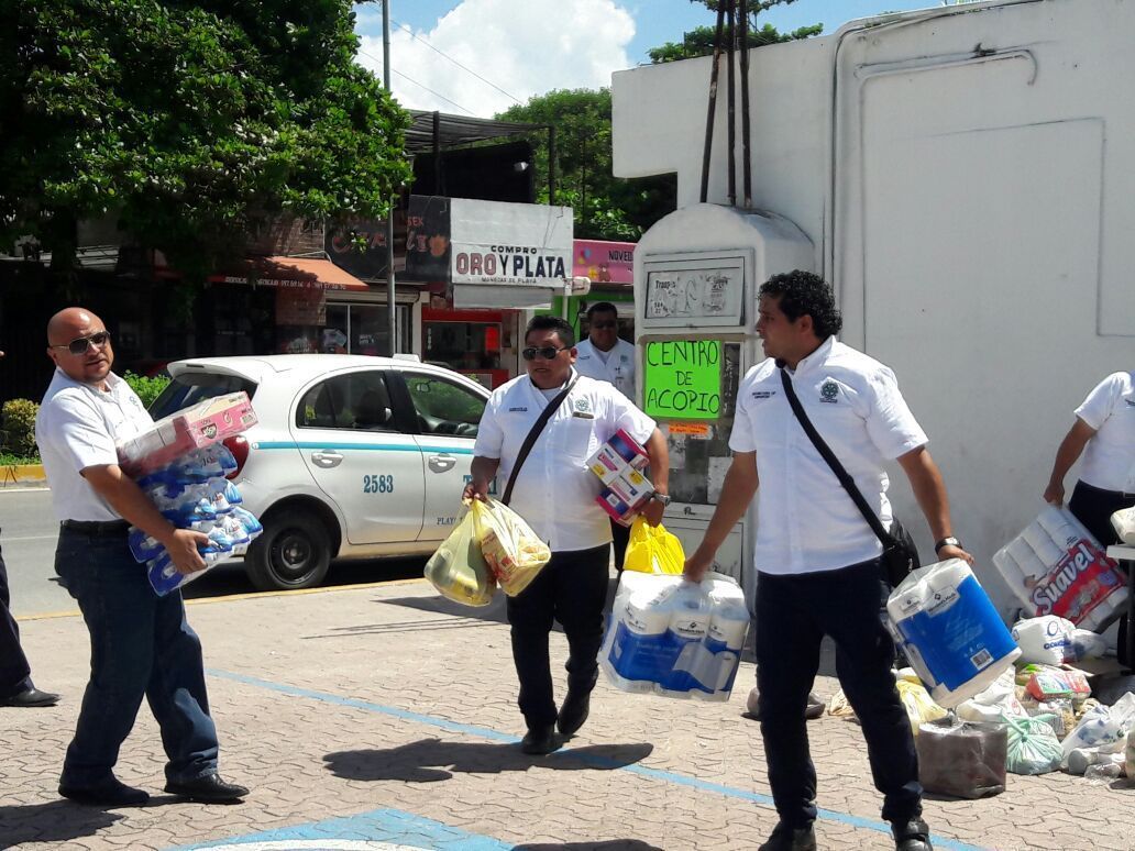 Sindicato de taxistas playenses también se suma en apoyo de damnificados