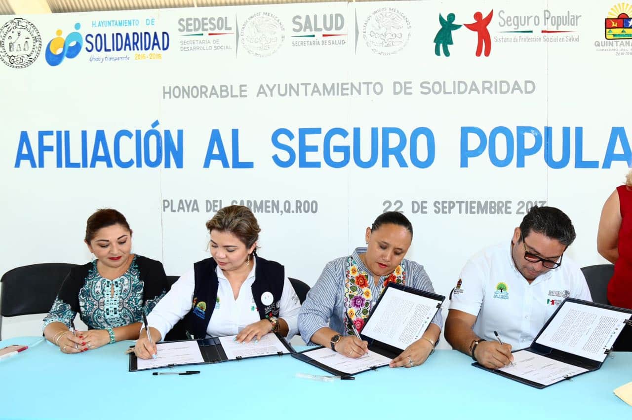 Buscan afiliar a más playenses al beneficio del Seguro Popular
