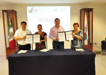 Celebra CDHEQROO firmas de convenios de colaboración con la CDI