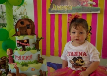 Divertida fiesta para Ivanna por su segundo año de vida, el tema de la fiesta fue Masha y el Oso