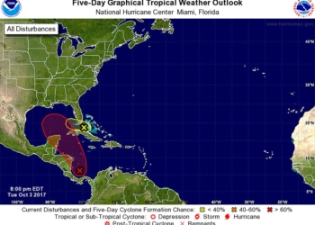 90% de posibilidad de desarrollo en un sistema tropical, en el Caribe