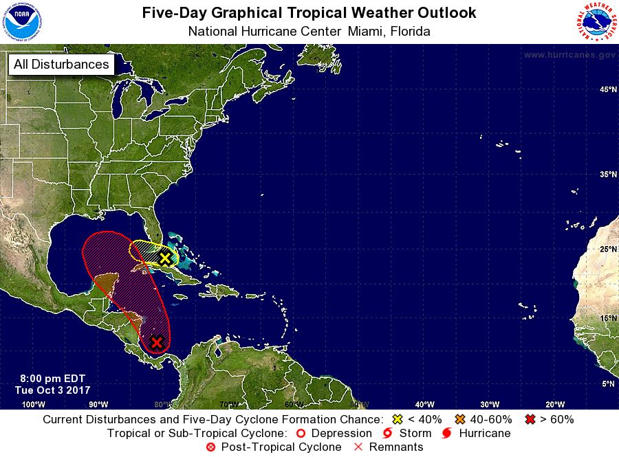 90% de posibilidad de desarrollo en un sistema tropical, en el Caribe