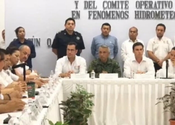 Autoridades de Q. Roo toman precauciones por impacto de la tormenta tropical «Nate»