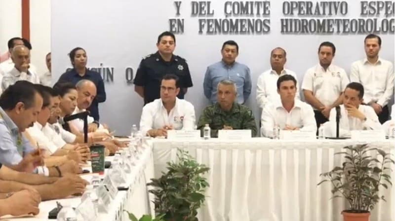 Autoridades de Q. Roo toman precauciones por impacto de la tormenta tropical «Nate»