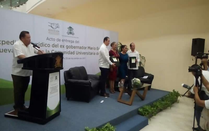 Expediente jurídico de Mario Villanueva en manos de comunidad universitaria