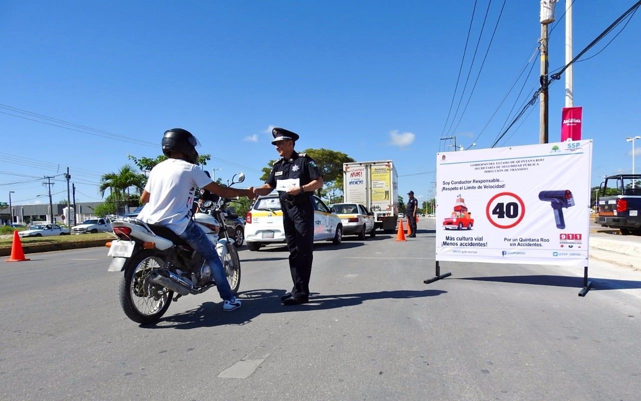 Inicia Policía de Tránsito de Q. Roo fase de concientización Operativo Radar
