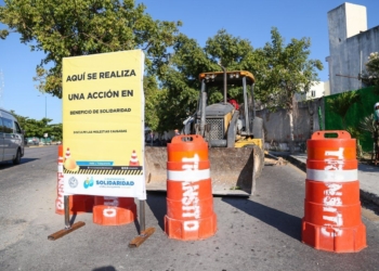 Inicia gobierno de Solidaridad construcción de segundo paradero de transporte público