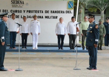Miguel Ángel Huerta Ceballos, asume el mando de la 34a. Zona Militar