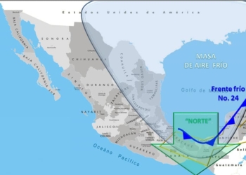Quintana Roo, sufrirá el impacto del Frente Frío N° 24