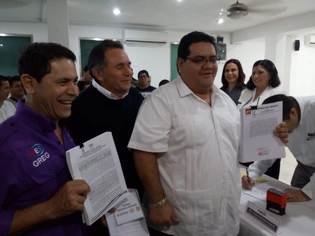 Registran Morena, PT y PES intención de coalición para elección de Ayuntamientos ante el IEQROO