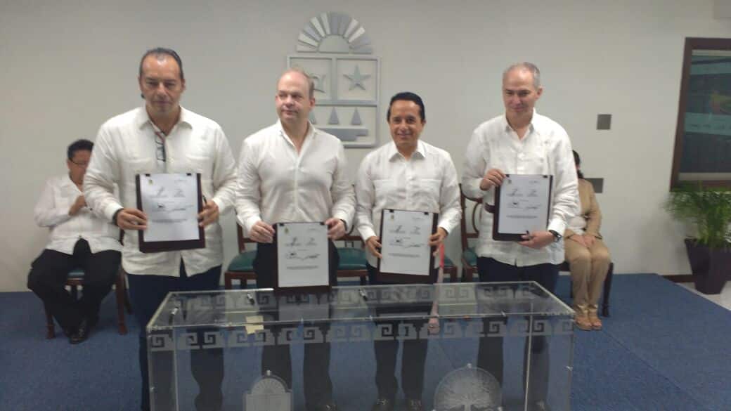 Formaliza Gobierno de Q. Roo convenio para invertir en proyectos de infraestructura