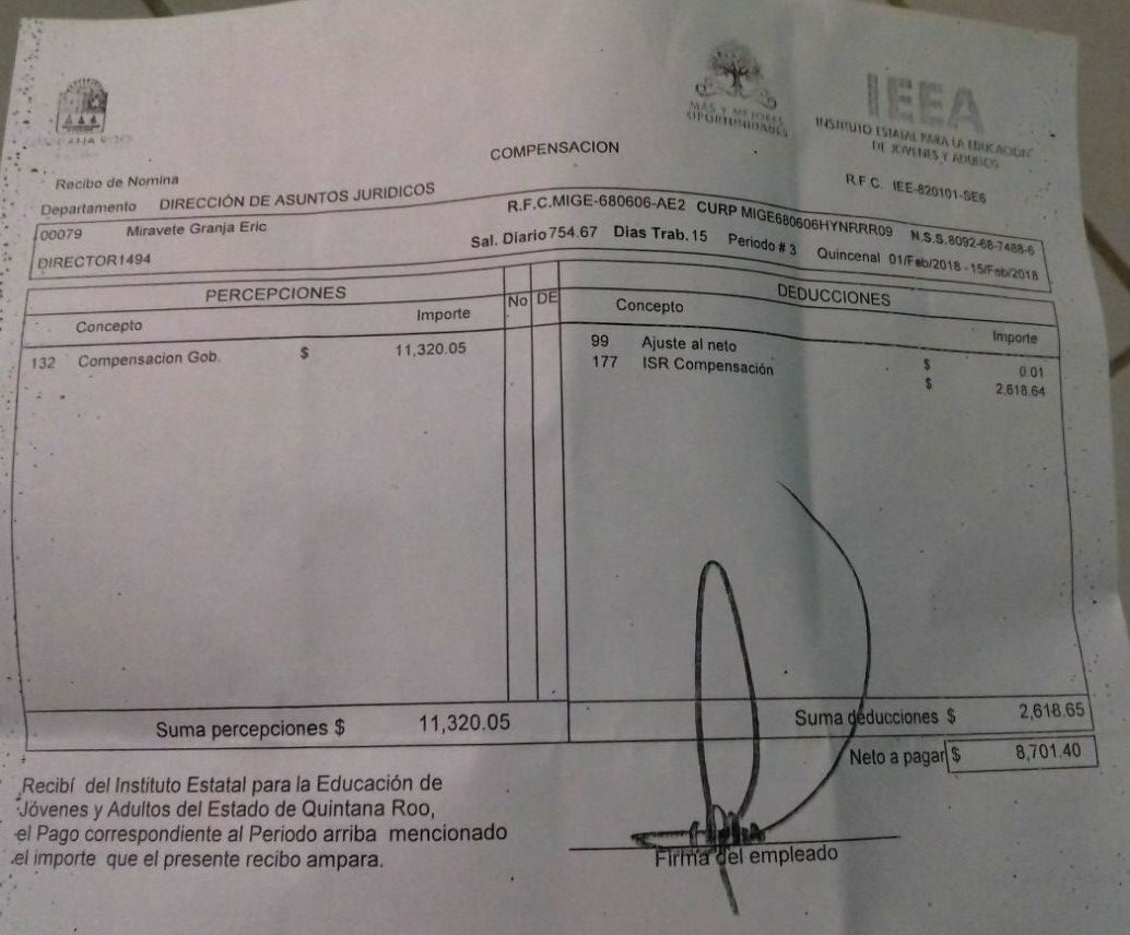 Sueldos de lujo en el IEEA para los consentidos de Candy Raygoza