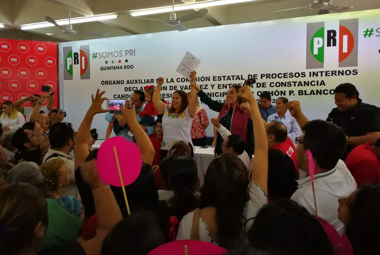 Mary Hadad, rinde protesta como candidata del PRI por OPB