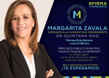 Margarita Zavala, visita este viernes Chetumal
