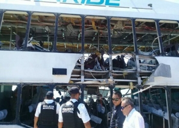 A paso lento, investigación de explosión en ferry de Barcos Caribe
