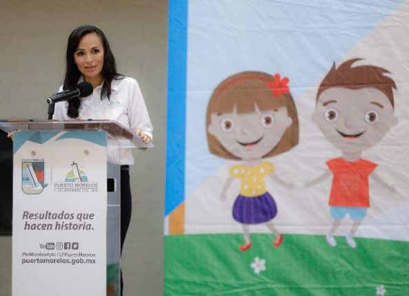 Preside Laura Fernández inicio del 8° Parlamento Infantil en Puerto Morelos
