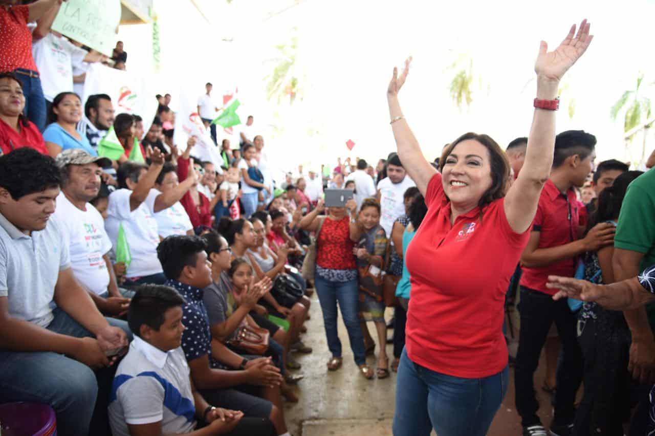 Vamos por la dignificación del centro y sur de Q. Roo, asegura Cora Amalia 