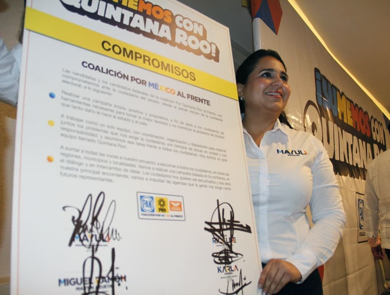 Trabajan en unidad los candidatos de la coalición “Por México al frente”: Mayuli