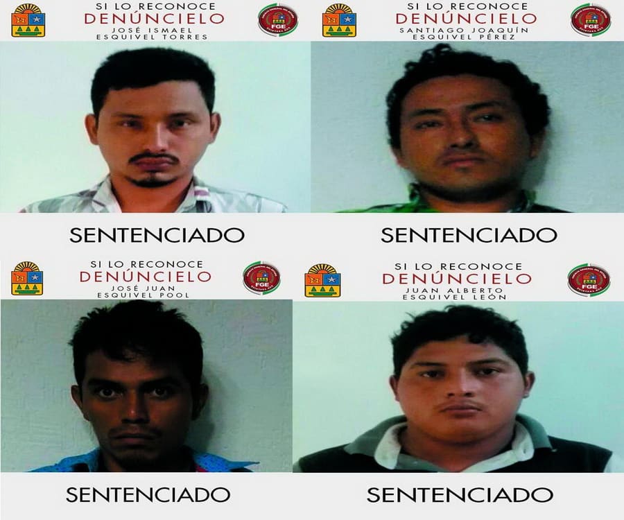 Imponen pena por 284 años de prisión contra cuarteto de secuestradores