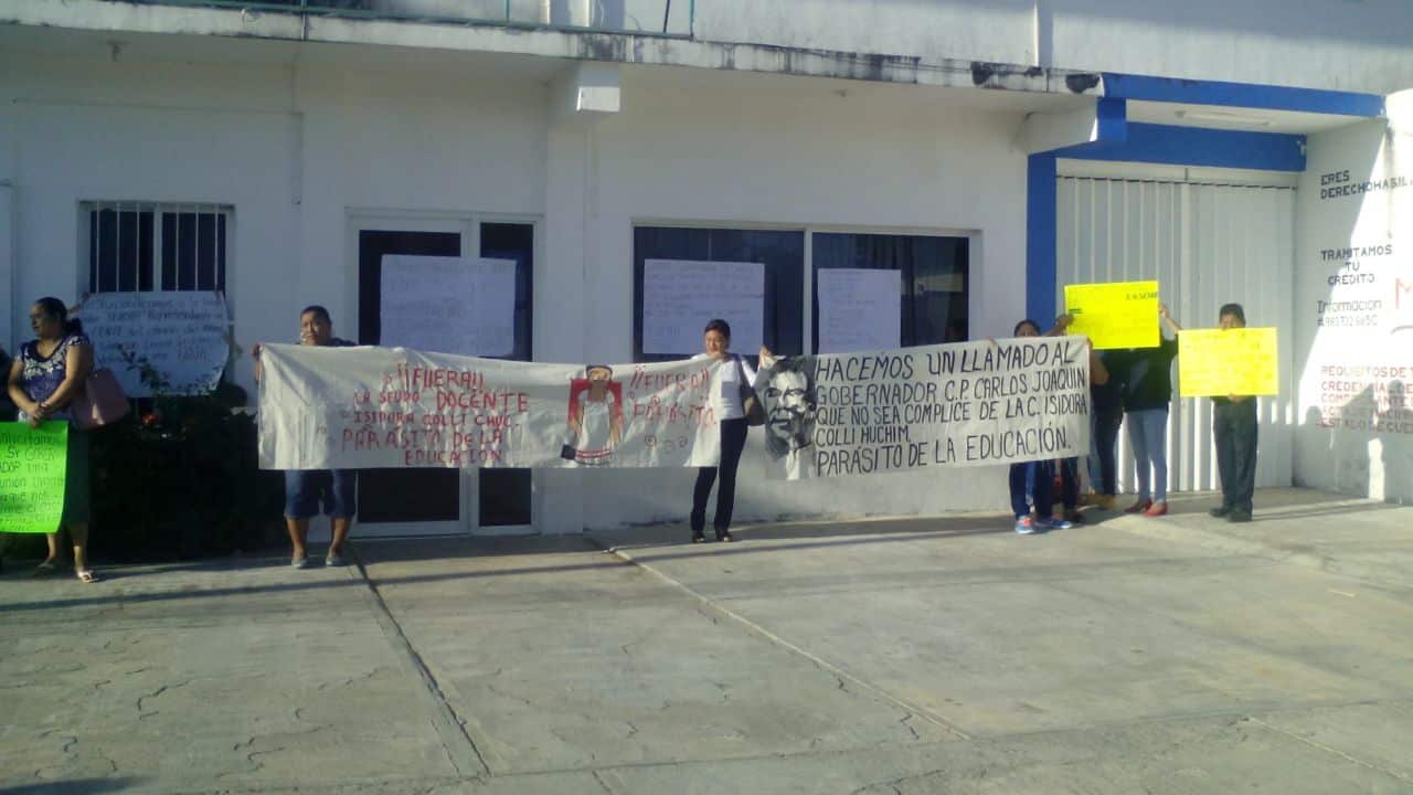 Maestros carrilloportenses piden destitución de la supervisora Isidora Colli