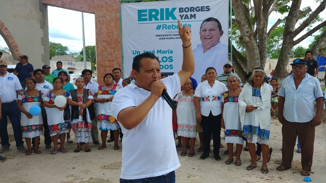 Llama Erik Borges a los morelenses a decidir por el cambio