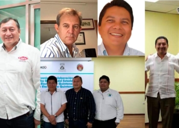Constructores ex borgistas irrumpen en Toma de Protesta CMIC
