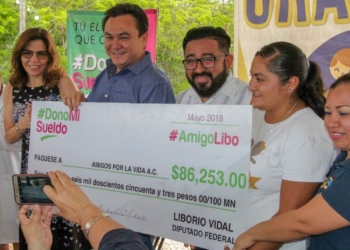 Diputado Federal dona su sueldo en favor de Niños con Cáncer