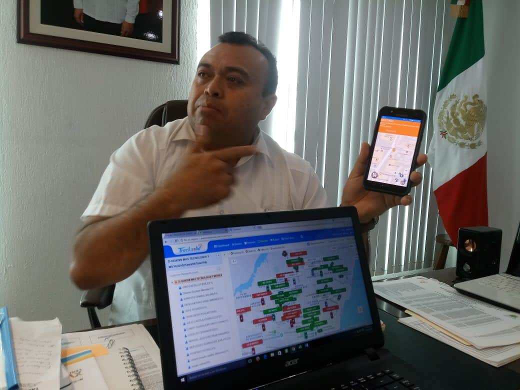 Refuerzan seguridad en taxis del SUCHAA con sistema de monitoreo GPS