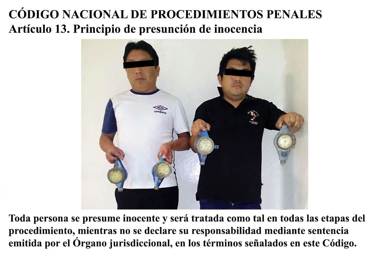 Ladronzuelos nocturnos, sorprendidos robando medidores de agua