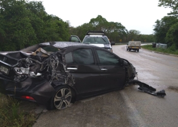 Curvas del Diablo, cobran triple accidente en el tramo Polyuc-Morelos