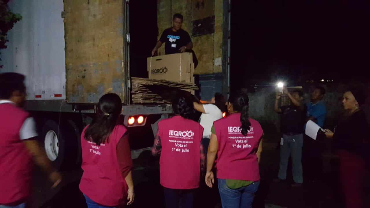Llega material y boletas electorales a FCP