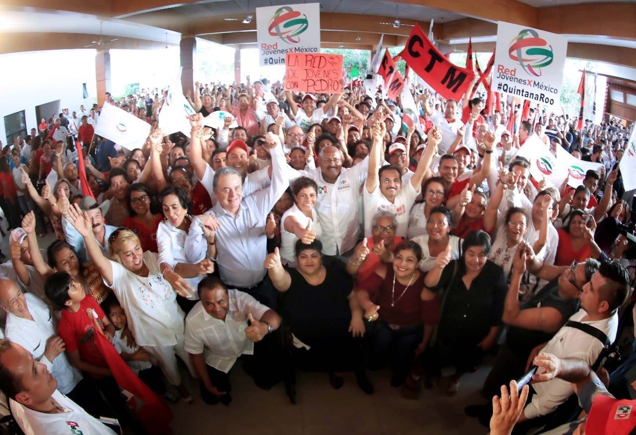 Reitera líder nacional del PRI apoyo total a Leslie Hendricks