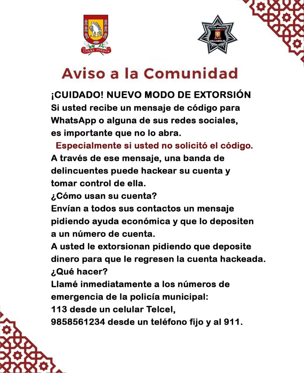 Cuidado; delincuentes usan whatsapp como plataforma para extorsión