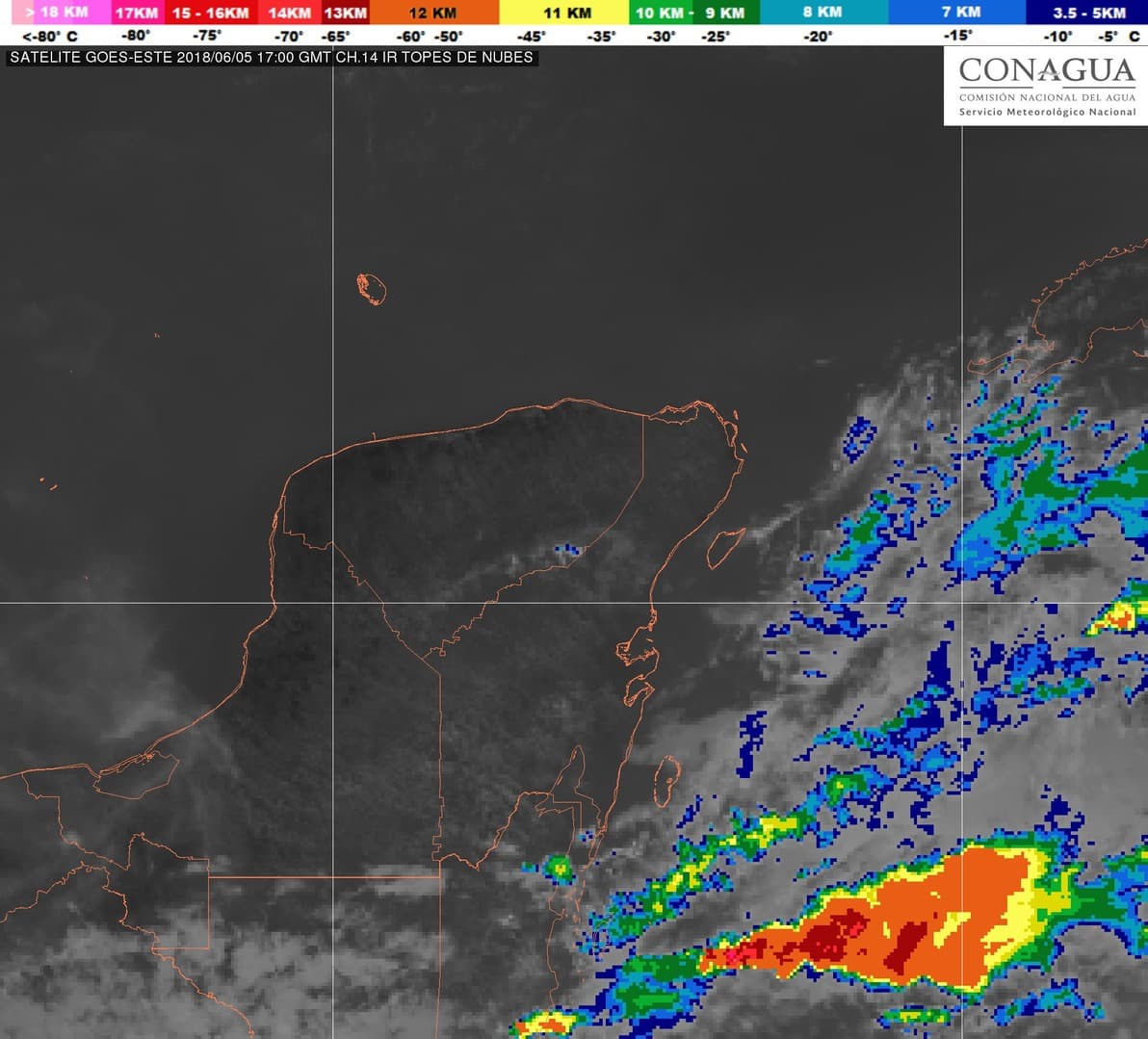 Onda tropical trae probabilidades de lluvia para Quintana Roo