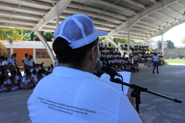 Implementan acciones de prevención del delitos en escuelas