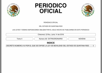 Entra en vigor Ley de Movilidad para Quintana Roo