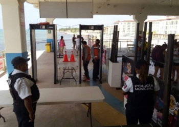 Arcos de seguridad mejoran vigilancia en terminal marítima de Playa del Carmen