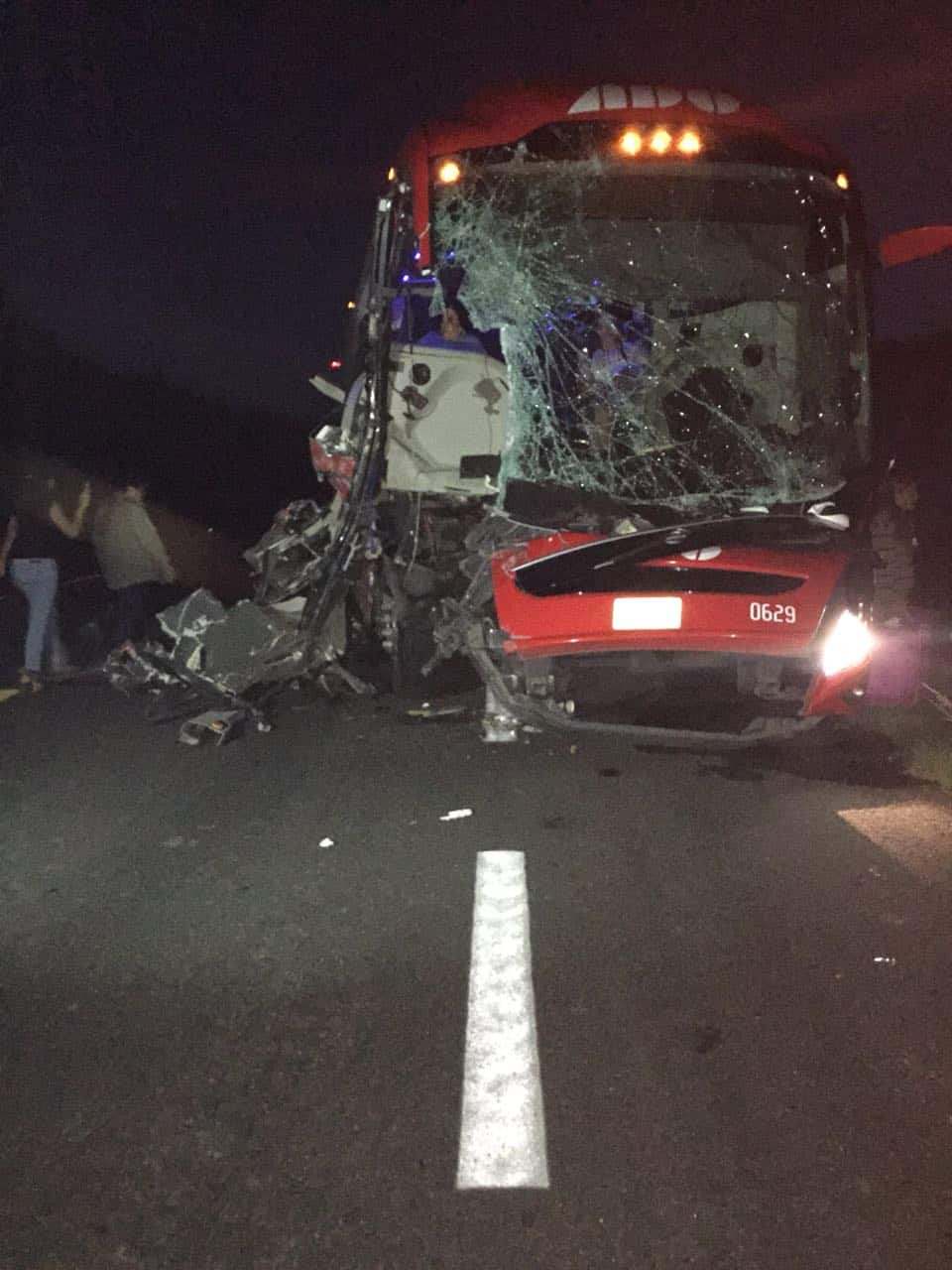 Accidente en el entronque de Mayabalam