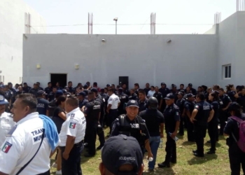 Estalla conflicto entre autoridades y policías de Solidaridad
