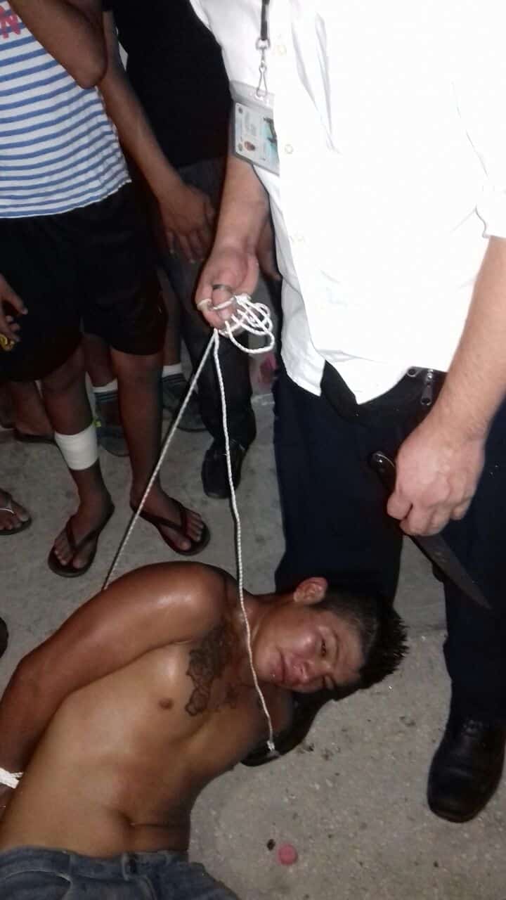 Rescatan a ladrón ante turba enardecida
