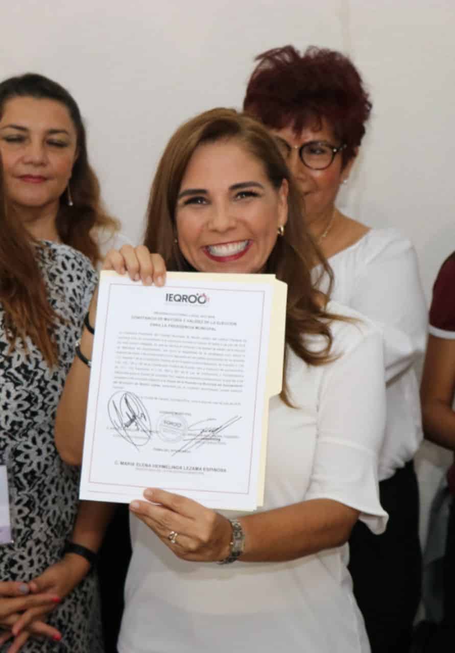 Avala IEQROO a Mara Lezama como alcaldesa electa de Benito Juárez