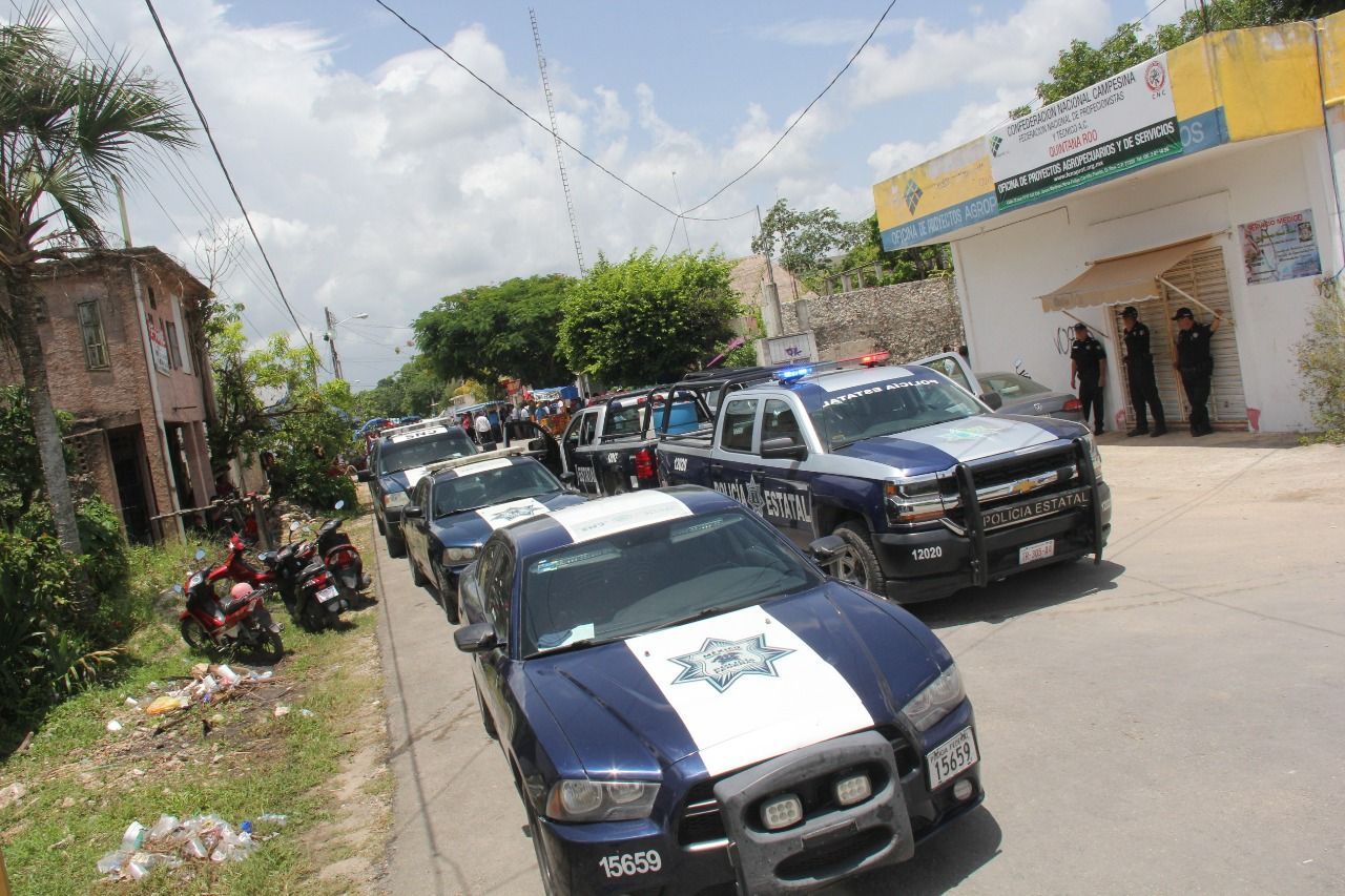 Ante posibles enfrentamientos, Policía Federal resguarda instalaciones del IEQROO en FCP